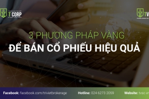 3 PHƯƠNG PHÁP VÀNG ĐỂ BÁN CỔ PHIẾU HIỆU QUẢ